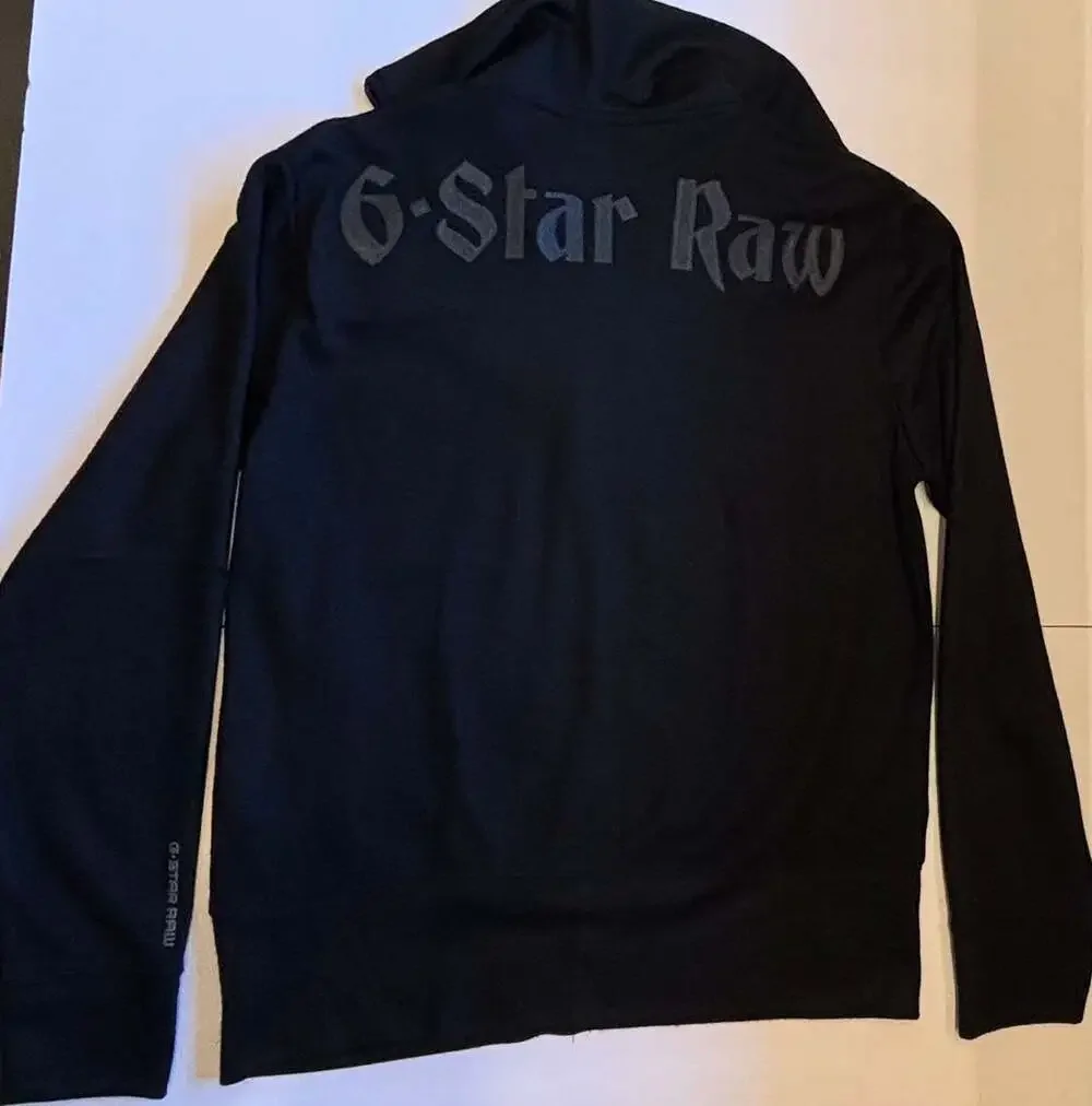 Vintage G-Star RAW 6-Star Raw Graphic Zip Up Track Jacket Hoodie Jacket